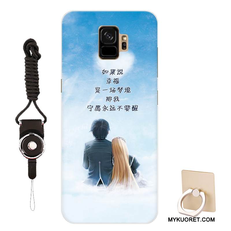 Kuori Samsung Galaxy S9 Sarjakuva Persoonallisuus Sininen, Kotelo Samsung Galaxy S9 Silikoni Puhelimen Kuoret Muokata