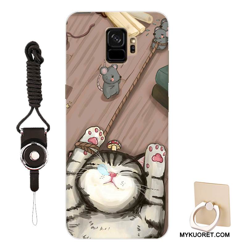 Kuori Samsung Galaxy S9 Sarjakuva Persoonallisuus Sininen, Kotelo Samsung Galaxy S9 Silikoni Puhelimen Kuoret Muokata