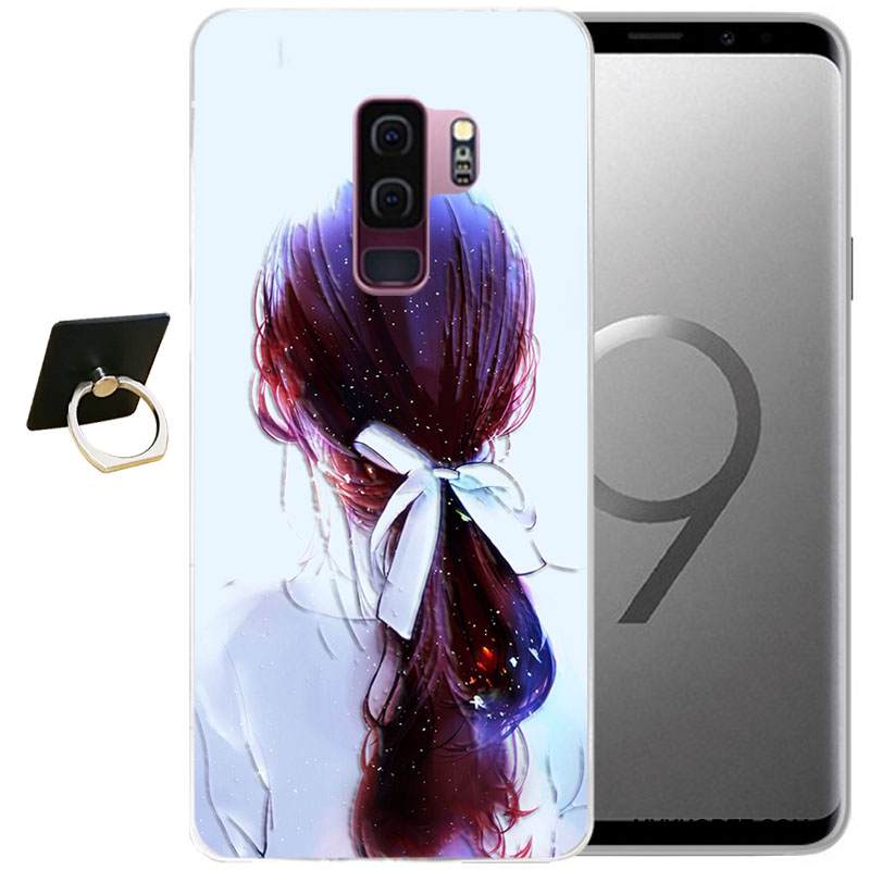Kuori Samsung Galaxy S9+ Sarjakuva Tuuli Puhelimen Kuoret, Kotelo Samsung Galaxy S9+ Kohokuviointi Harmaa