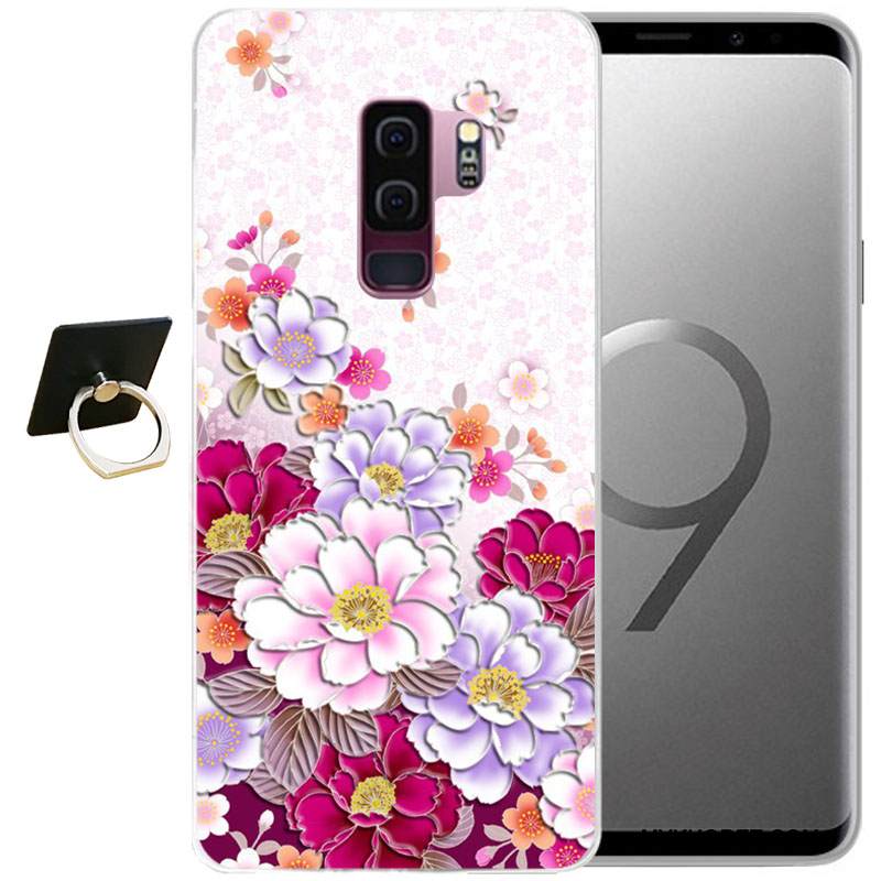 Kuori Samsung Galaxy S9+ Sarjakuva Tuuli Puhelimen Kuoret, Kotelo Samsung Galaxy S9+ Kohokuviointi Harmaa