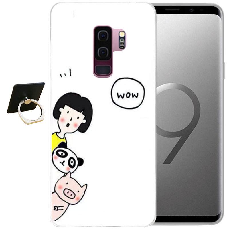 Kuori Samsung Galaxy S9+ Sarjakuva Tuuli Puhelimen Kuoret, Kotelo Samsung Galaxy S9+ Kohokuviointi Harmaa