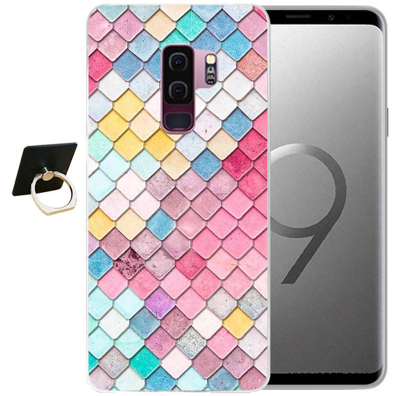 Kuori Samsung Galaxy S9+ Sarjakuva Tuuli Puhelimen Kuoret, Kotelo Samsung Galaxy S9+ Kohokuviointi Harmaa
