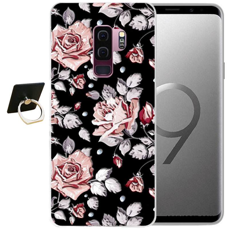 Kuori Samsung Galaxy S9+ Sarjakuva Tuuli Puhelimen Kuoret, Kotelo Samsung Galaxy S9+ Kohokuviointi Harmaa