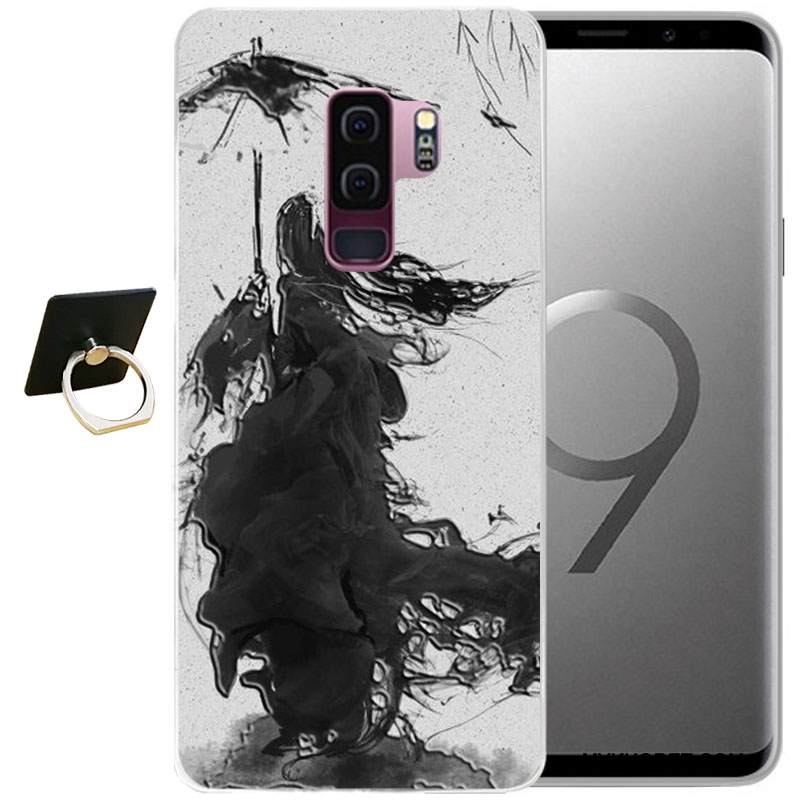 Kuori Samsung Galaxy S9 Sarjakuva Tuuli Puhelimen Kuoret, Kotelo Samsung Galaxy S9 Pehmeä Neste Harmaa