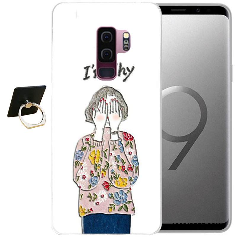 Kuori Samsung Galaxy S9 Sarjakuva Tuuli Puhelimen Kuoret, Kotelo Samsung Galaxy S9 Pehmeä Neste Harmaa