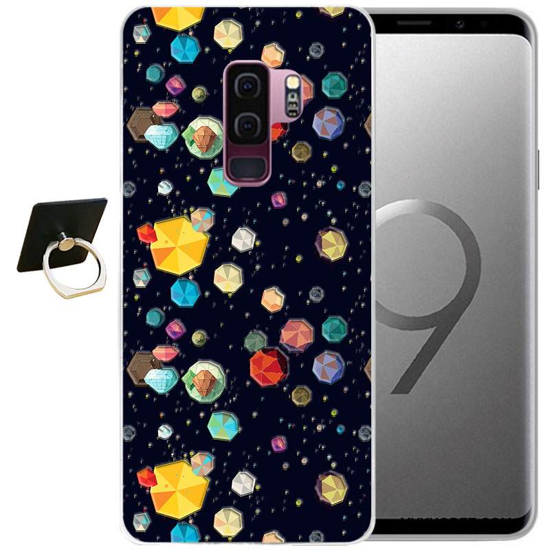 Kuori Samsung Galaxy S9 Sarjakuva Tuuli Puhelimen Kuoret, Kotelo Samsung Galaxy S9 Pehmeä Neste Harmaa