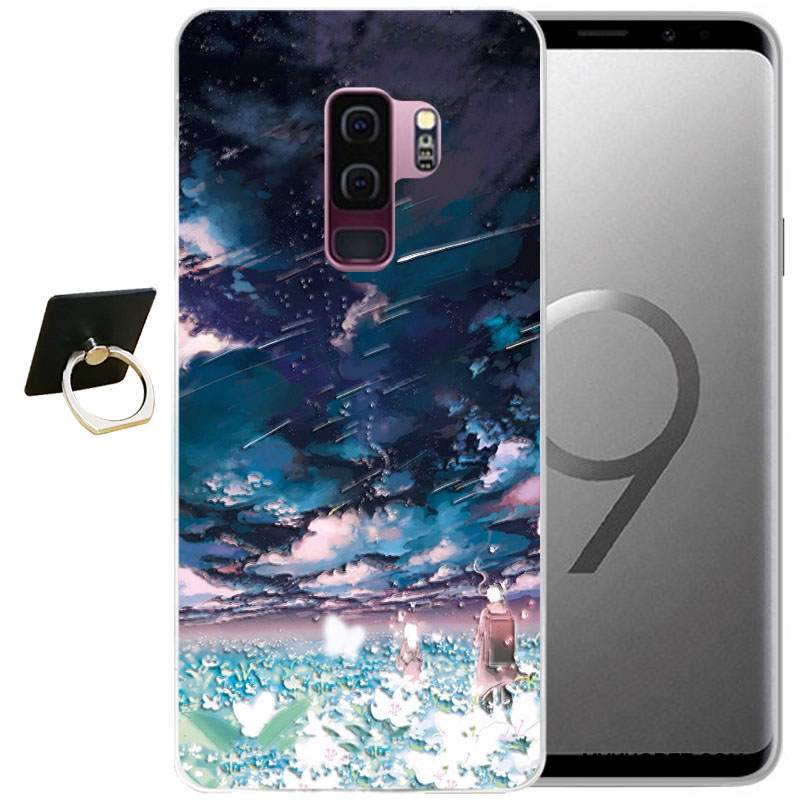 Kuori Samsung Galaxy S9 Sarjakuva Tuuli Puhelimen Kuoret, Kotelo Samsung Galaxy S9 Pehmeä Neste Harmaa