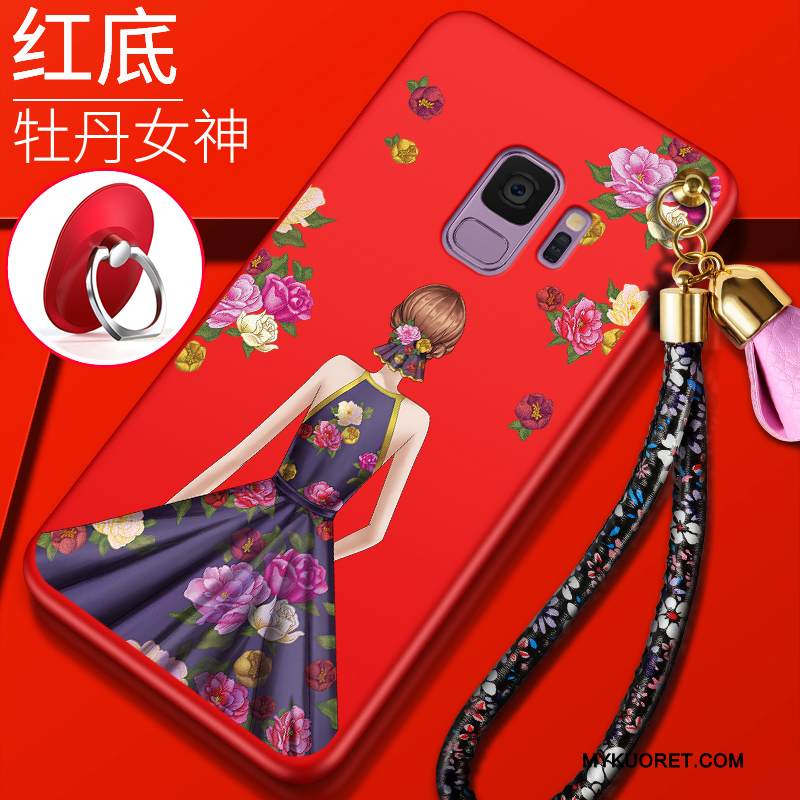 Kuori Samsung Galaxy S9 Silikoni Murtumaton Punainen, Kotelo Samsung Galaxy S9 Pehmeä Neste Trendi Puhelimen Kuoret