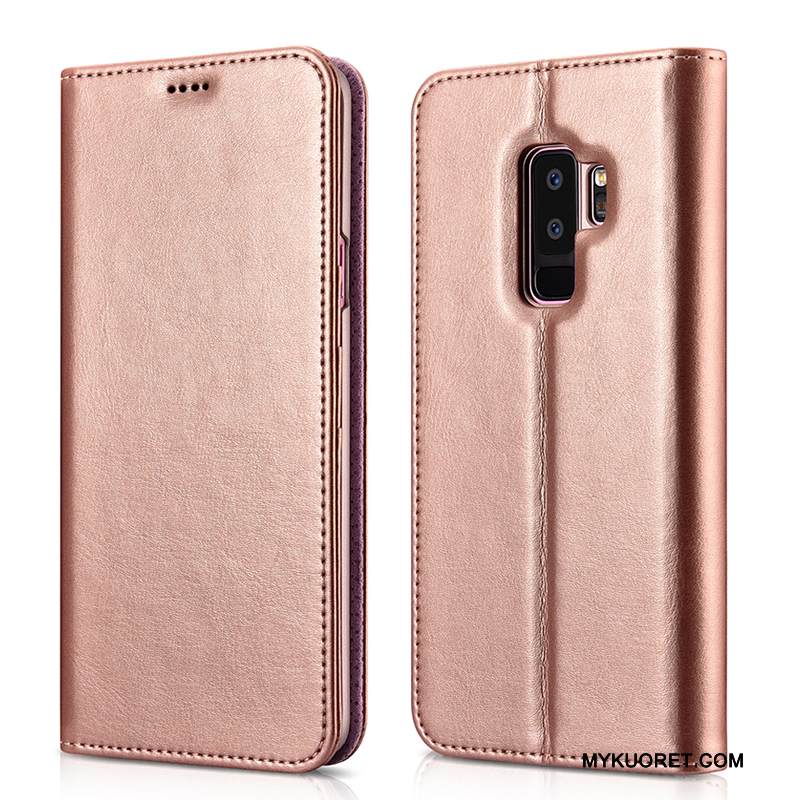 Kuori Samsung Galaxy S9+ Suojaus Kortti Trendi, Kotelo Samsung Galaxy S9+ Laukut Musta Murtumaton