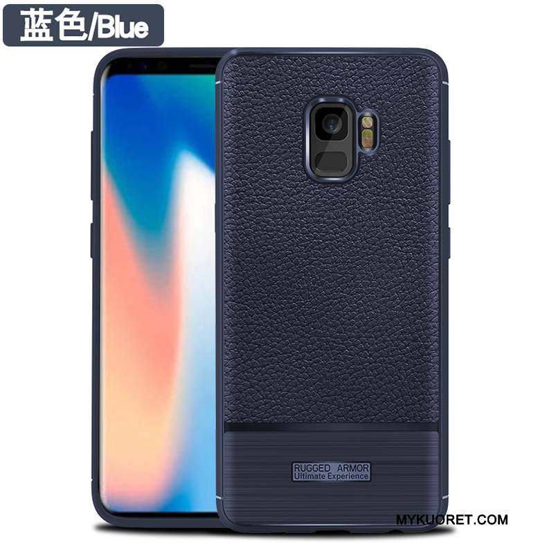 Kuori Samsung Galaxy S9+ Suojaus Liiketoiminta Kukkakuvio, Kotelo Samsung Galaxy S9+ Silikoni Punainen 说