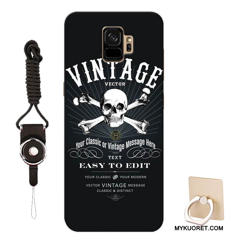 Kuori Samsung Galaxy S9 Suojaus Muokata Malli, Kotelo Samsung Galaxy S9 Sarjakuva Persoonallisuus Musta