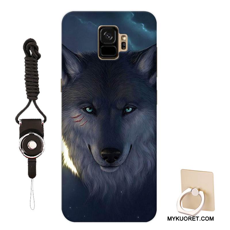 Kuori Samsung Galaxy S9 Suojaus Muokata Malli, Kotelo Samsung Galaxy S9 Sarjakuva Persoonallisuus Musta