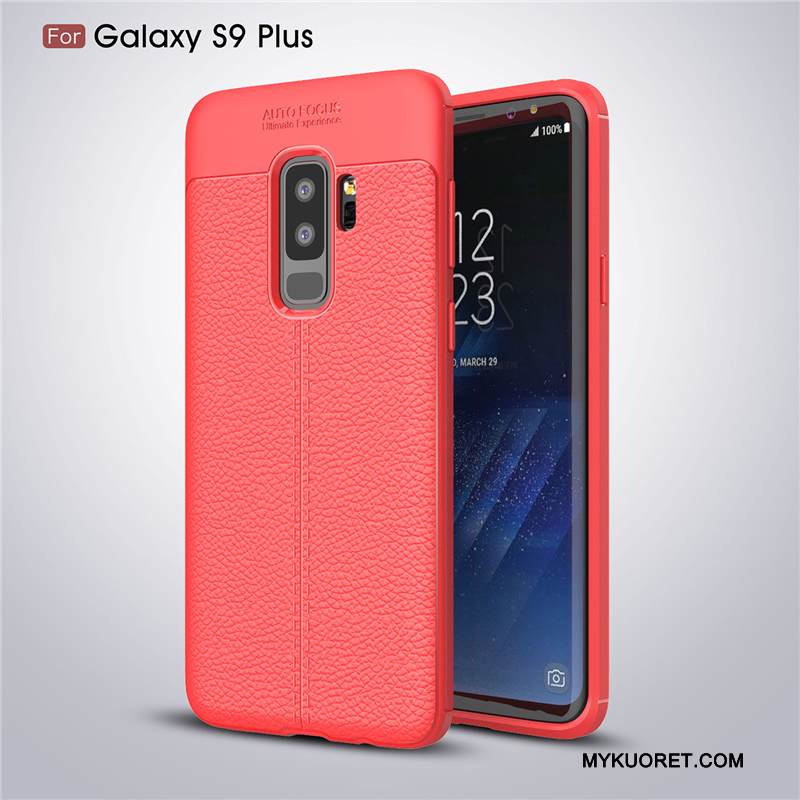 Kuori Samsung Galaxy S9+ Suojaus Murtumaton Harmaa, Kotelo Samsung Galaxy S9+ Laukut Kukkakuvio Puhelimen Kuoret