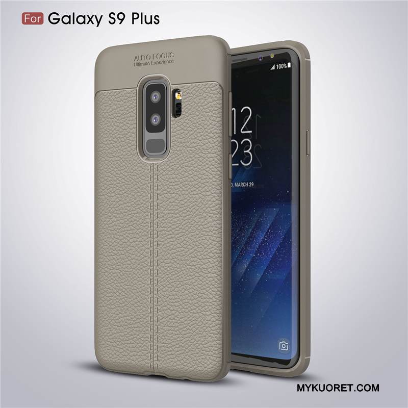 Kuori Samsung Galaxy S9+ Suojaus Murtumaton Harmaa, Kotelo Samsung Galaxy S9+ Laukut Kukkakuvio Puhelimen Kuoret