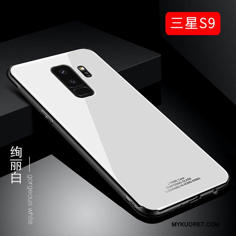 Kuori Samsung Galaxy S9 Suojaus Murtumaton Puhelimen Kuoret, Kotelo Samsung Galaxy S9 Laukut Valkoinen Läpinäkyvä