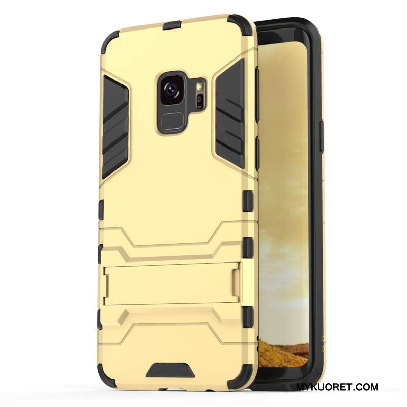 Kuori Samsung Galaxy S9 Suojaus Murtumaton Puhelimen Kuoret, Kotelo Samsung Galaxy S9 Tuki Kulta