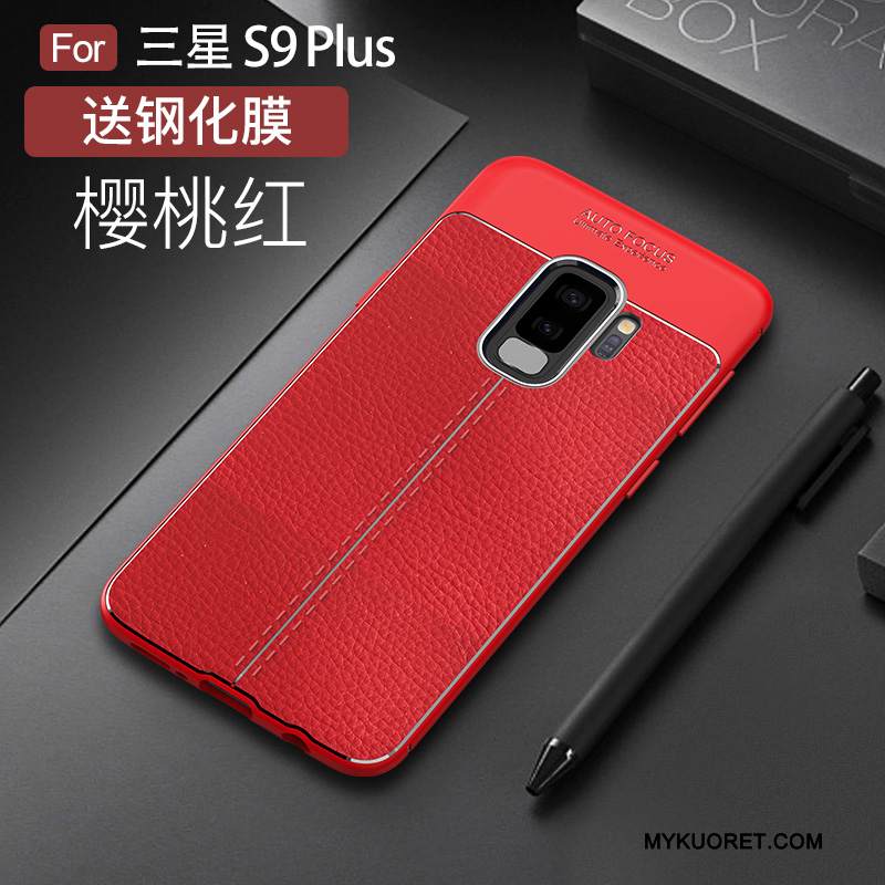 Kuori Samsung Galaxy S9+ Suojaus Murtumaton Trendi, Kotelo Samsung Galaxy S9+ Laukut Puhelimen Kuoret Punainen