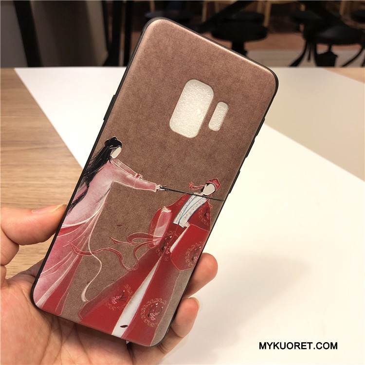 Kuori Samsung Galaxy S9+ Suojaus Sininen Ohut, Kotelo Samsung Galaxy S9+ Laukut Puhelimen Kuoret Ihana