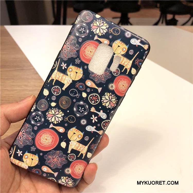 Kuori Samsung Galaxy S9+ Suojaus Sininen Ohut, Kotelo Samsung Galaxy S9+ Laukut Puhelimen Kuoret Ihana