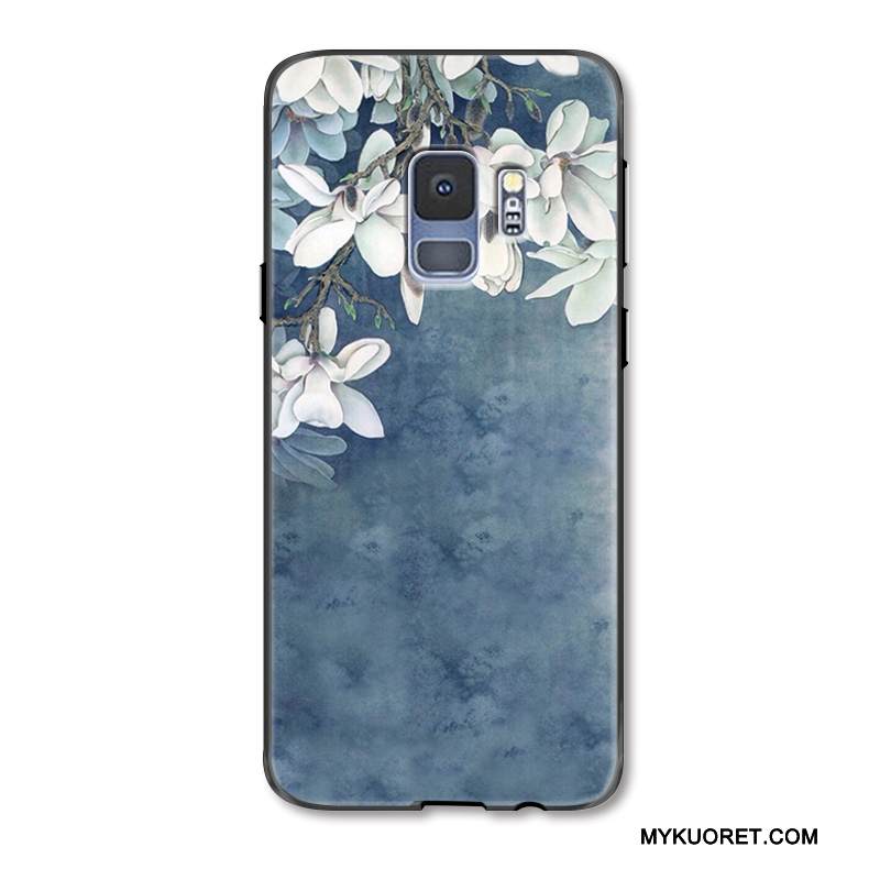 Kuori Samsung Galaxy S9 Tila Puhelimen Kuoret Vaaleansininen, Kotelo Samsung Galaxy S9 Silikoni Ripustettavat Koristeet Taide