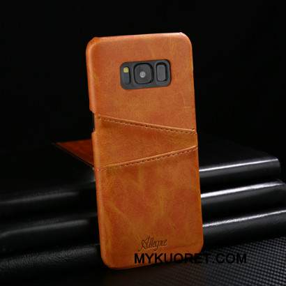 Kuori Samsung Galaxy S9 Tila Takakansi Murtumaton, Kotelo Samsung Galaxy S9 Nahka Punainen