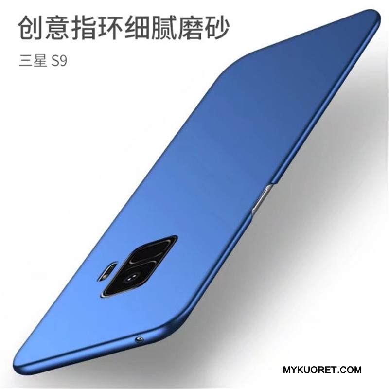 Kuori Samsung Galaxy S9 Tuki Puhelimen Kuoret Kukkakuvio, Kotelo Samsung Galaxy S9 Suojaus Rengas Pesty Suede