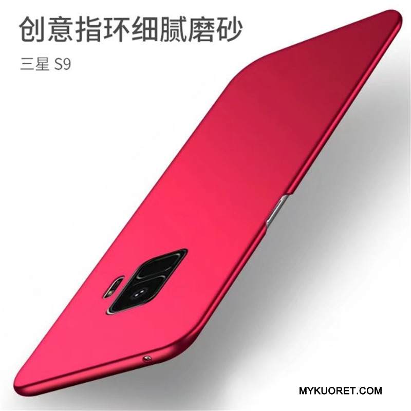 Kuori Samsung Galaxy S9 Tuki Puhelimen Kuoret Kukkakuvio, Kotelo Samsung Galaxy S9 Suojaus Rengas Pesty Suede