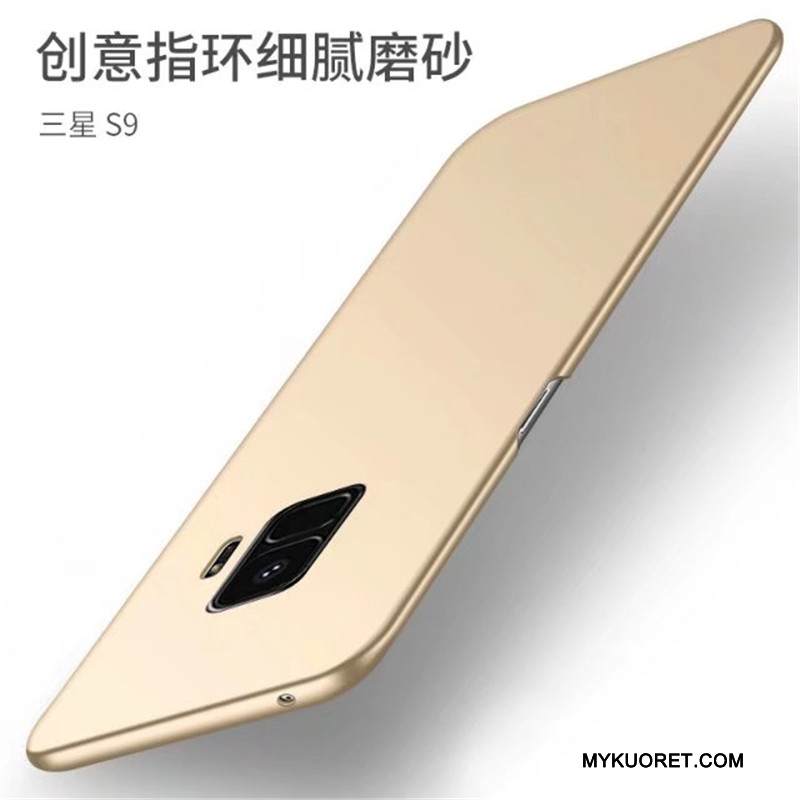 Kuori Samsung Galaxy S9 Tuki Puhelimen Kuoret Kukkakuvio, Kotelo Samsung Galaxy S9 Suojaus Rengas Pesty Suede