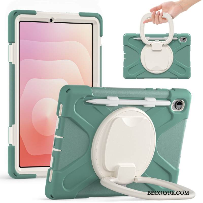 Kuori Samsung Galaxy Tab S11 Kolminkertainen Suojaus Sormuspidikkeellä