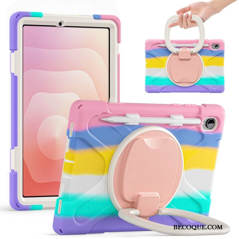 Kuori Samsung Galaxy Tab S11 Kolminkertainen Suojaus Sormuspidikkeellä