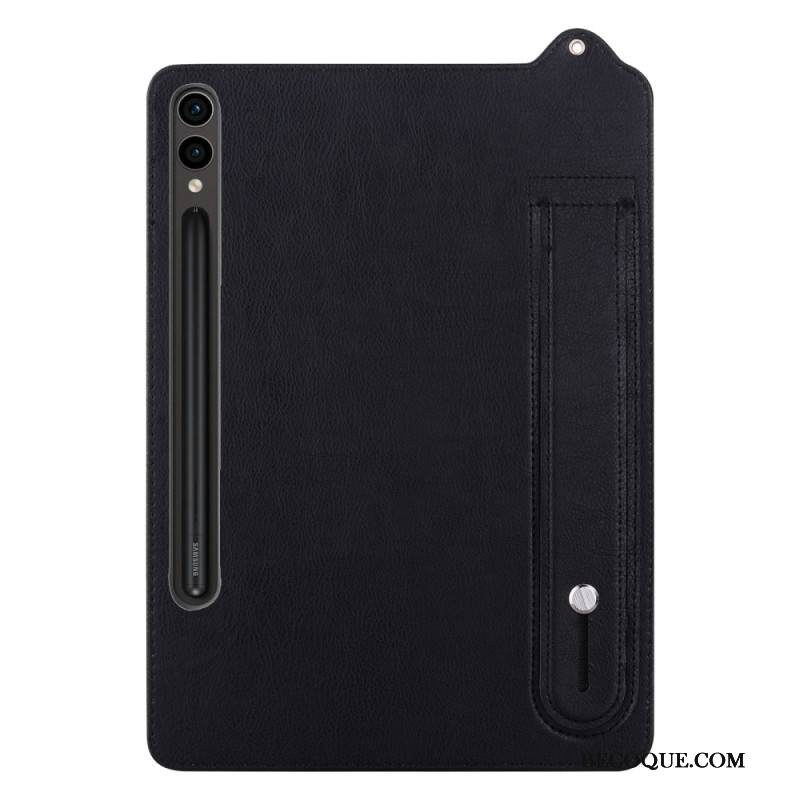 Kuori Samsung Galaxy Tab S11 Ultra Nahkakuvioinen Näytönsuoja Käyttöohjeella Suojakuori