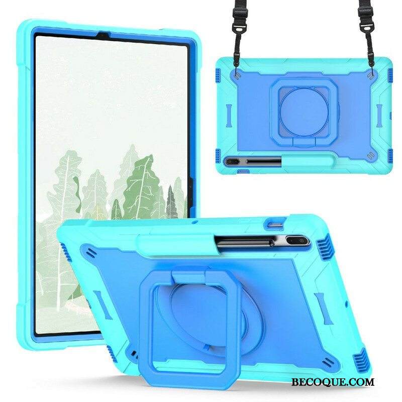 Kuori Samsung Galaxy Tab S8 Plus / Tab S7 Plus Kiinnike Ja Olkahihna