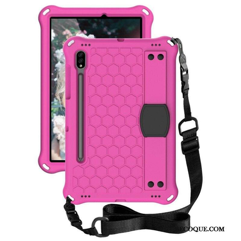 Kuori Samsung Galaxy Tab S8 / Tab S7 Eva Hihnan Tuella Ja Olkahihnalla