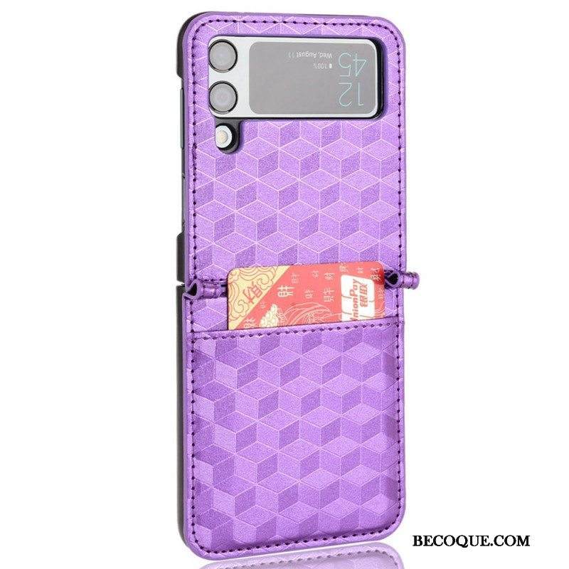 Kuori Samsung Galaxy Z Flip 3 5G Kotelot Flip 3d Design Korttikotelo