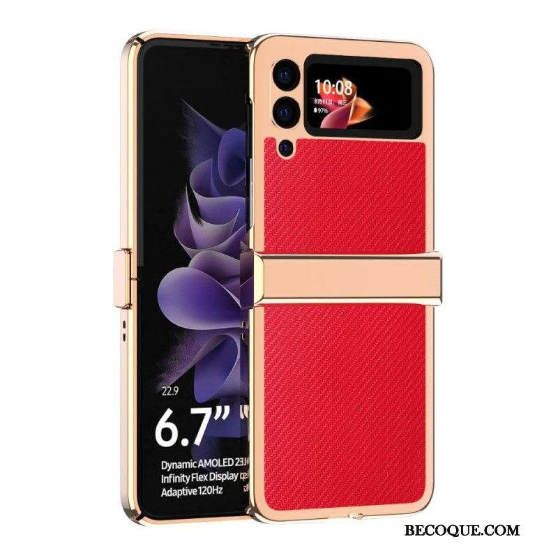 Kuori Samsung Galaxy Z Flip 3 5G Kotelot Flip Hiilikuitu 3 Kpl