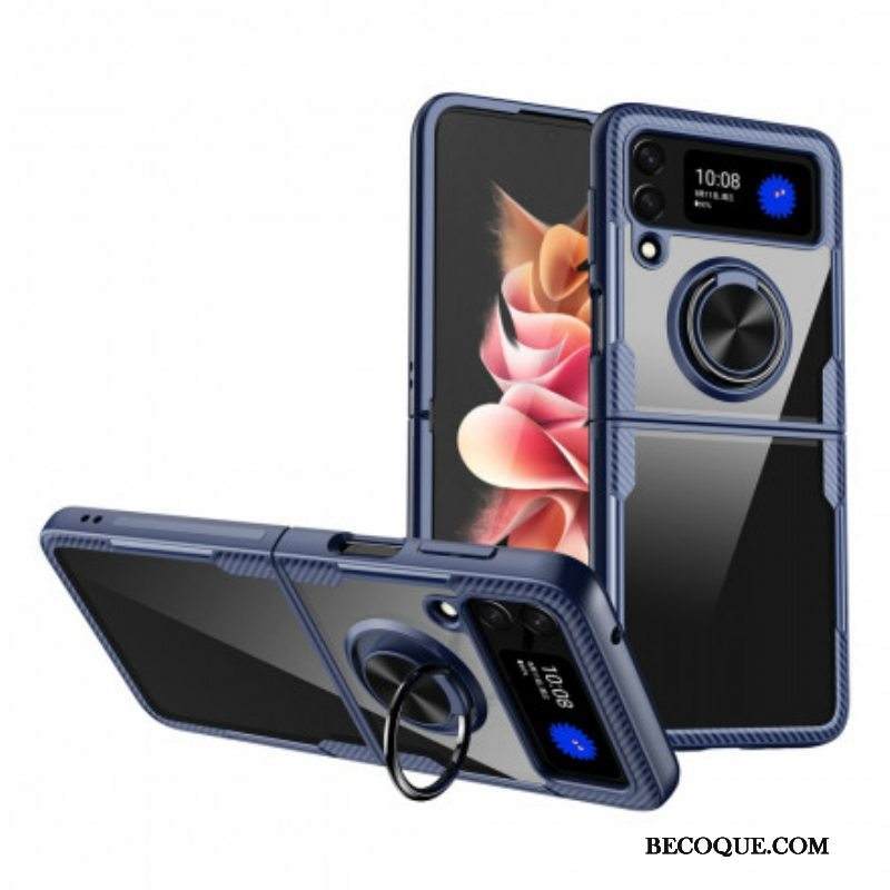 Kuori Samsung Galaxy Z Flip 3 5G Kotelot Flip Magneettinen Rengashybridi