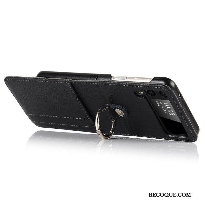 Kuori Samsung Galaxy Z Flip 3 5G Kotelot Flip Monitoiminen