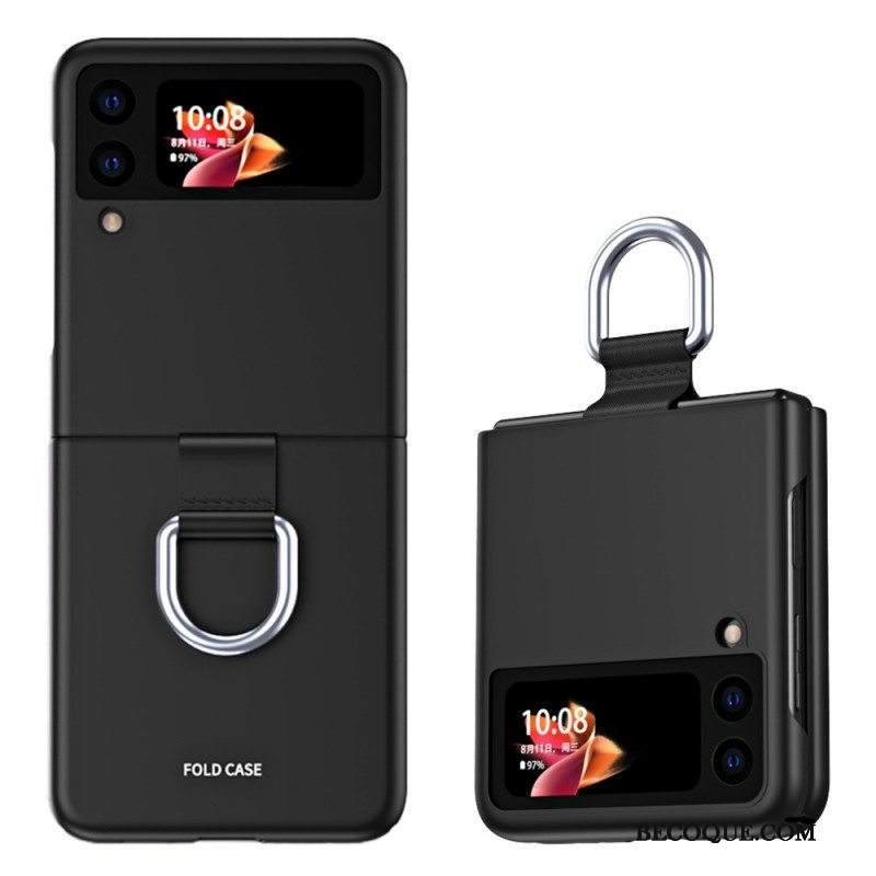 Kuori Samsung Galaxy Z Flip 3 5G Kotelot Flip Skin-touch Renkaalla