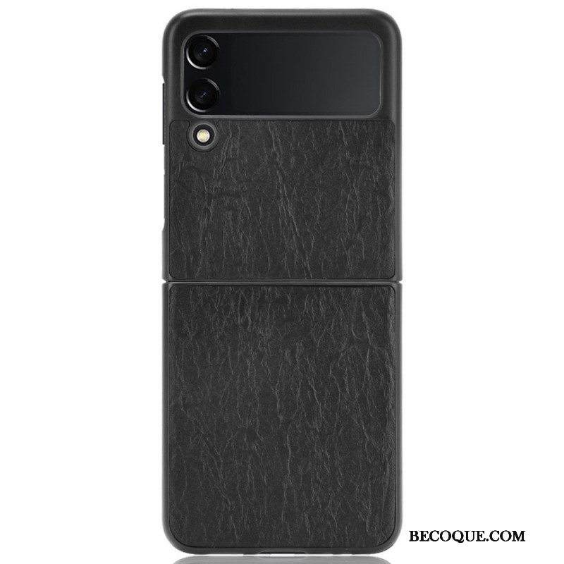Kuori Samsung Galaxy Z Flip 3 5G Kotelot Flip Suunnittelija Nahkaefekti
