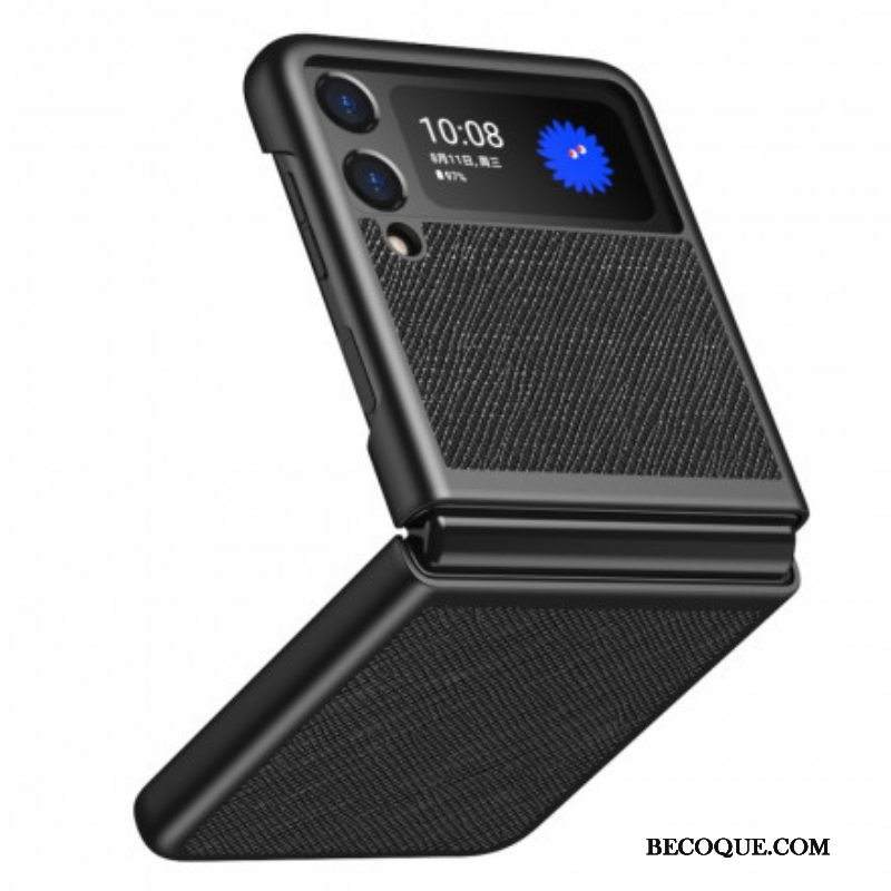 Kuori Samsung Galaxy Z Flip 3 5G Kotelot Flip Teksturoitu Nahkatyyli