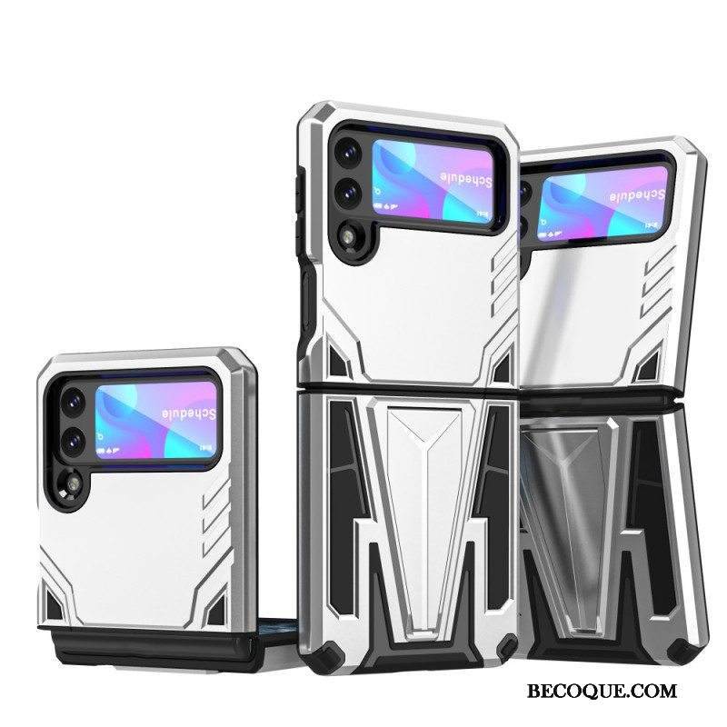 Kuori Samsung Galaxy Z Flip 3 5G Kotelot Flip Ultra Resistant V-kiinnike