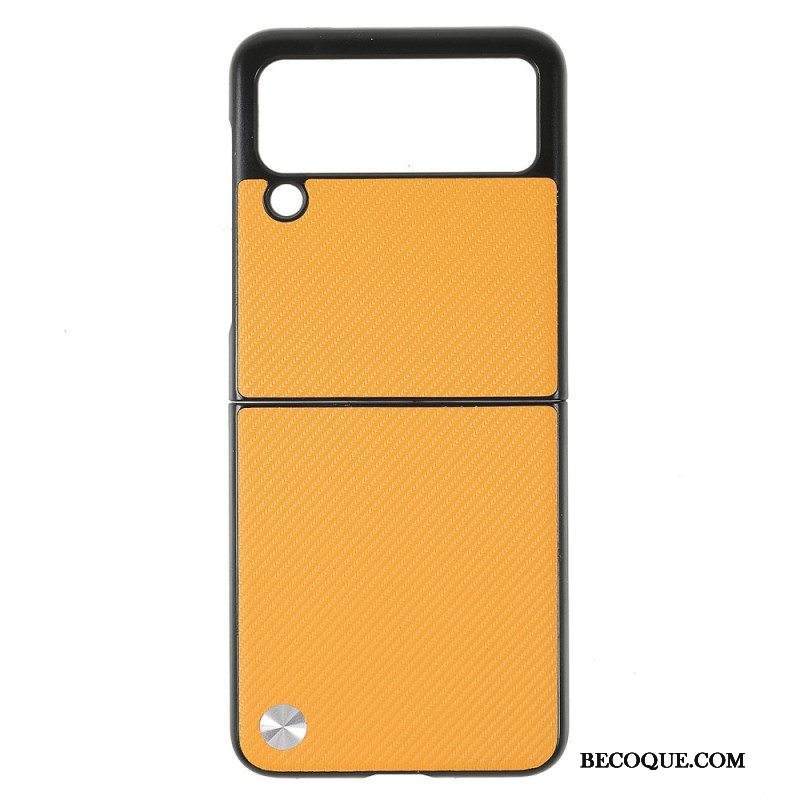 Kuori Samsung Galaxy Z Flip 3 5G Kotelot Flip X-taso Hiilikuitu