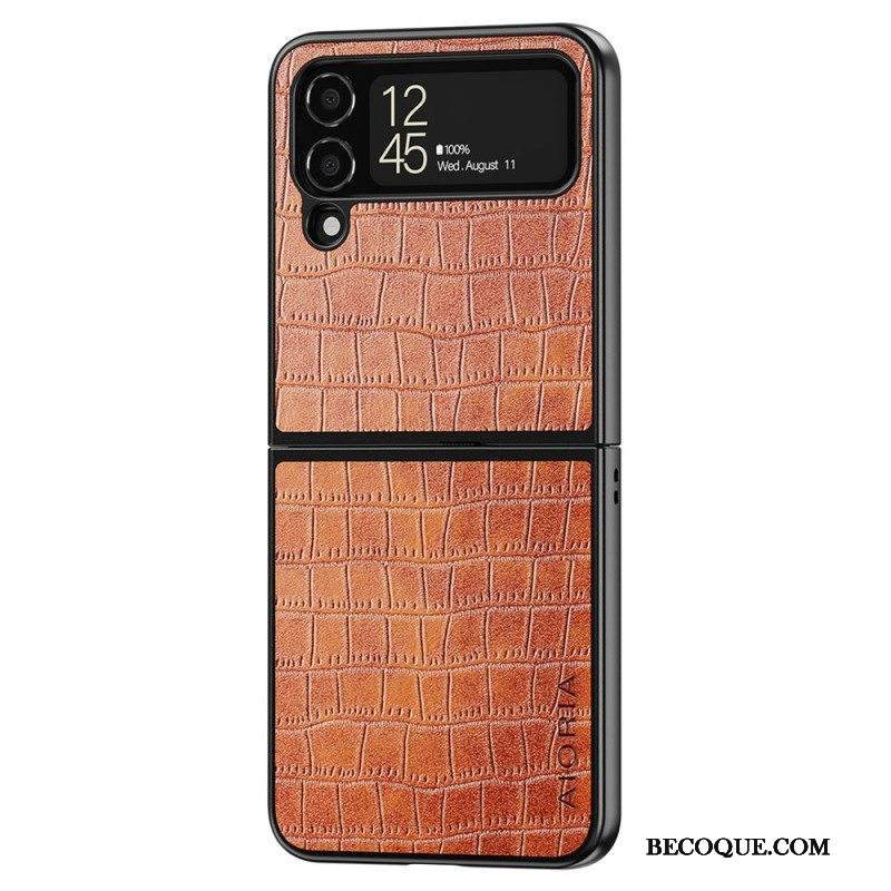 Kuori Samsung Galaxy Z Flip 4 Kotelot Flip Aioria Krokotiili