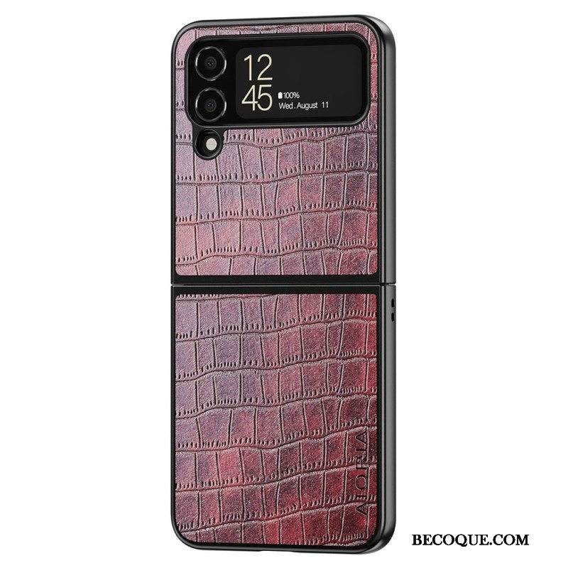 Kuori Samsung Galaxy Z Flip 4 Kotelot Flip Aioria Krokotiili