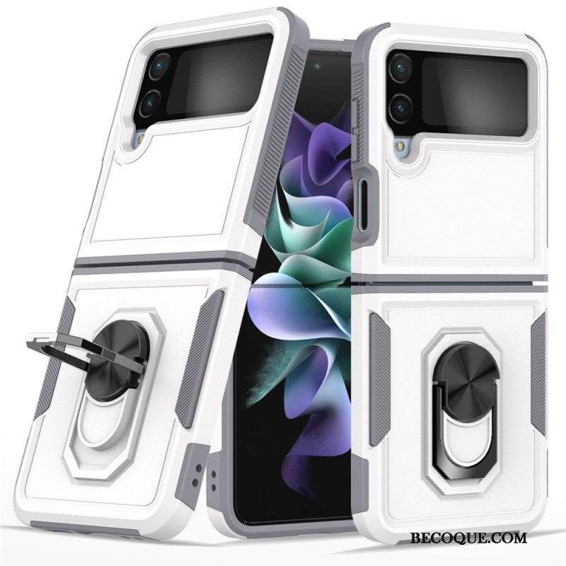 Kuori Samsung Galaxy Z Flip 4 Kotelot Flip Jäykkä Rengastuella