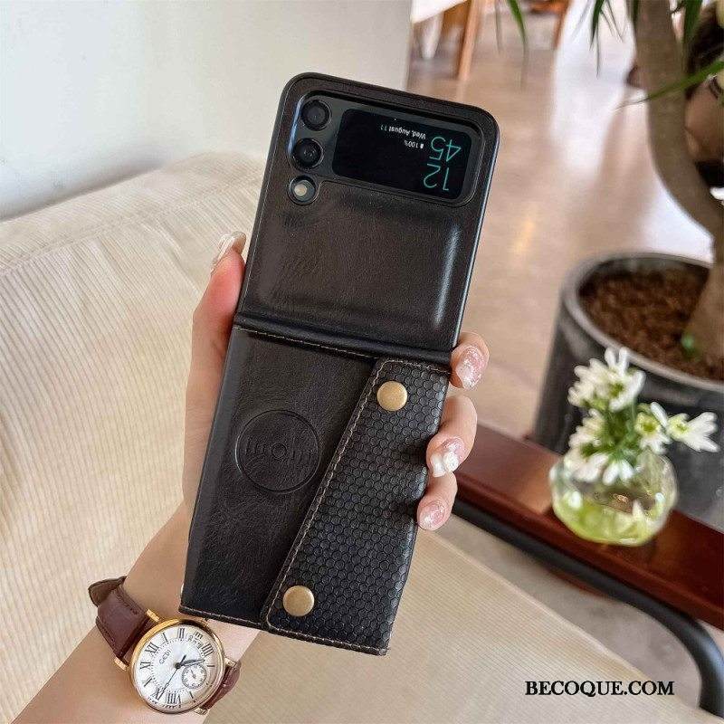Kuori Samsung Galaxy Z Flip 4 Kotelot Flip Korttipidike Olkahihnalla