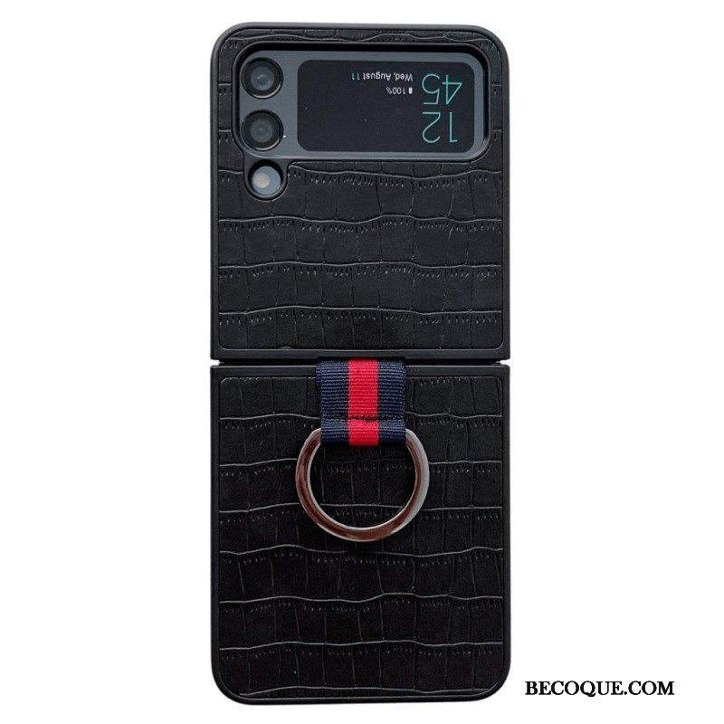 Kuori Samsung Galaxy Z Flip 4 Kotelot Flip Krokon Ja Sormussuunnittelu