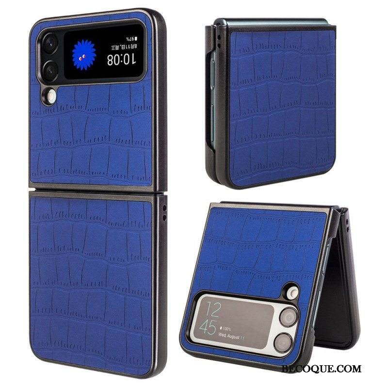 Kuori Samsung Galaxy Z Flip 4 Kotelot Flip Krokotiilin Ihotyyli