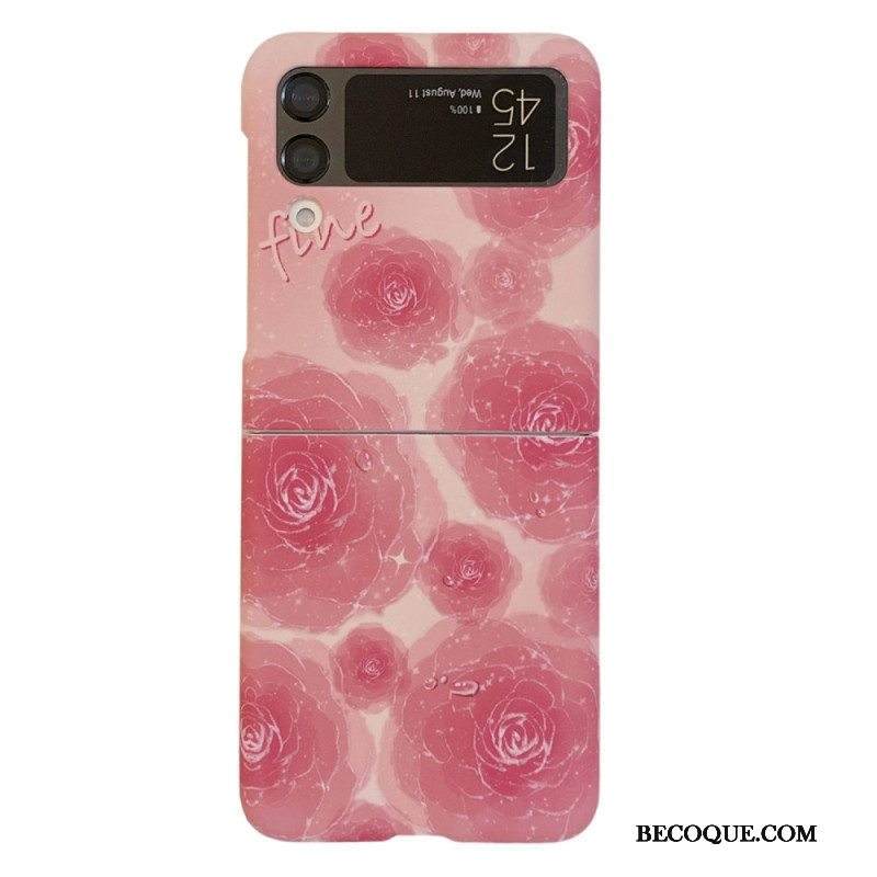 Kuori Samsung Galaxy Z Flip 4 Kotelot Flip Kukat Art