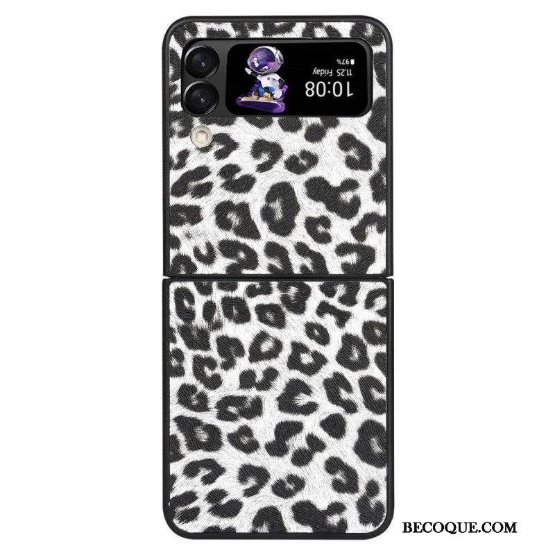 Kuori Samsung Galaxy Z Flip 4 Kotelot Flip Leopardi